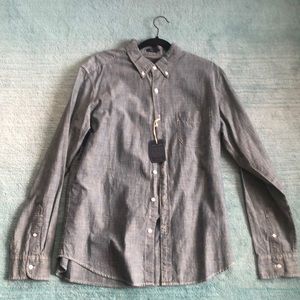 J. Crew Slim fit indigo chambray shirt NWT